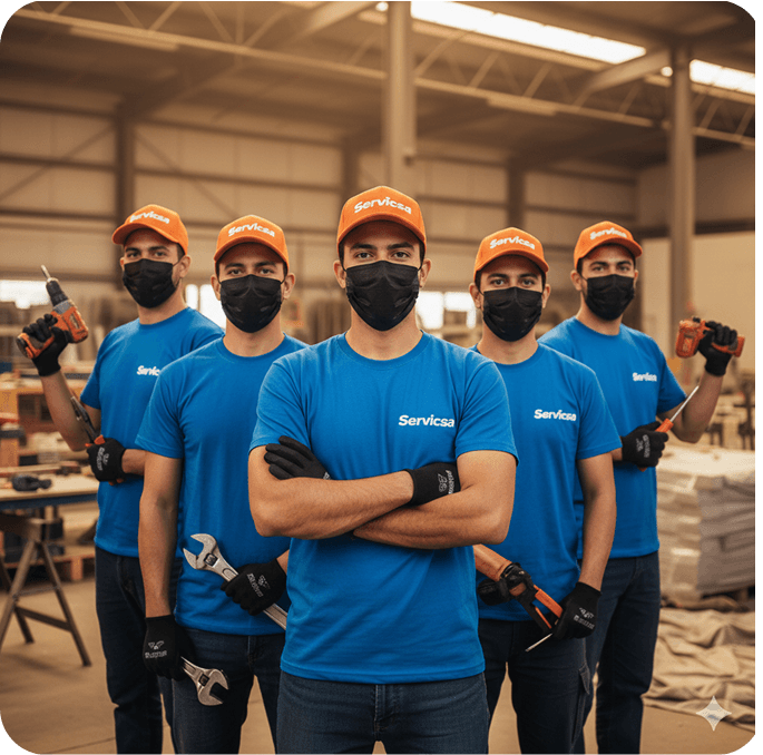 Our professional team working together